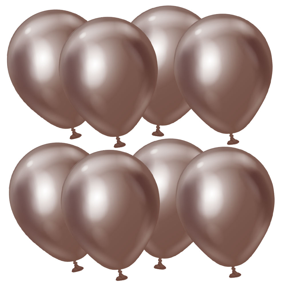 Läs mer om Premium Små Latexballonger Chrome Chocolate