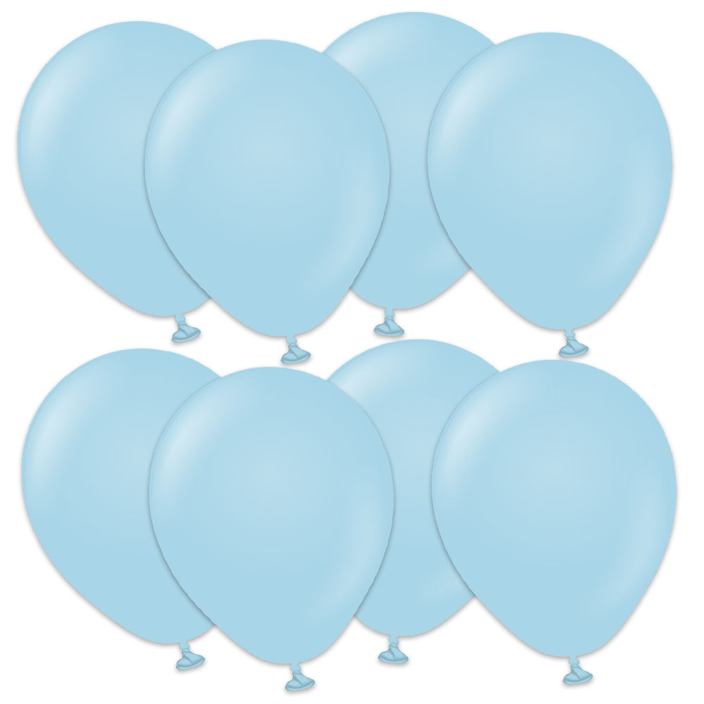 Läs mer om Premium Små Latexballonger Macaron Blue