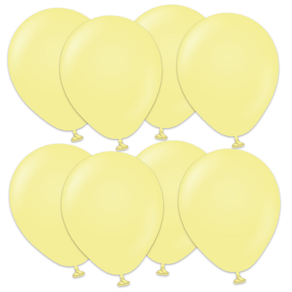 Läs mer om Premium Små Latexballonger Macaron Yellow