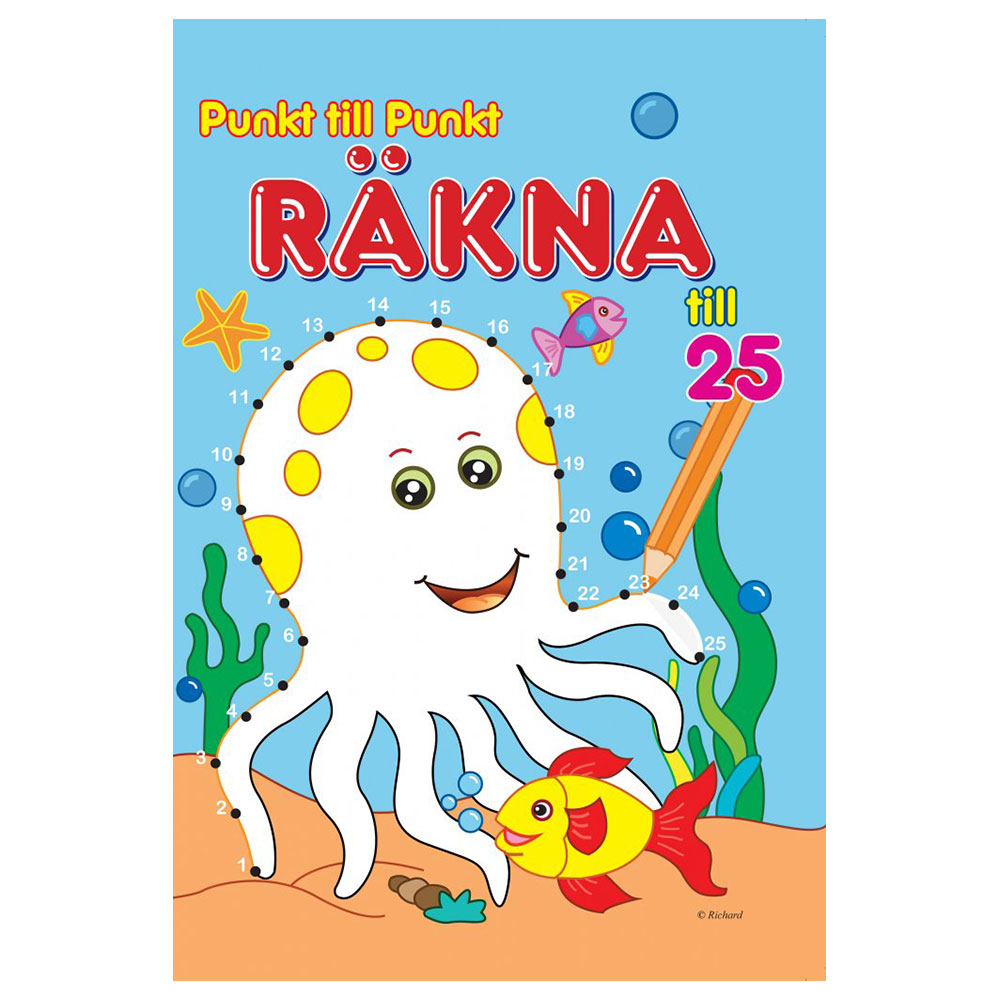 Målarbok Räkna till 50