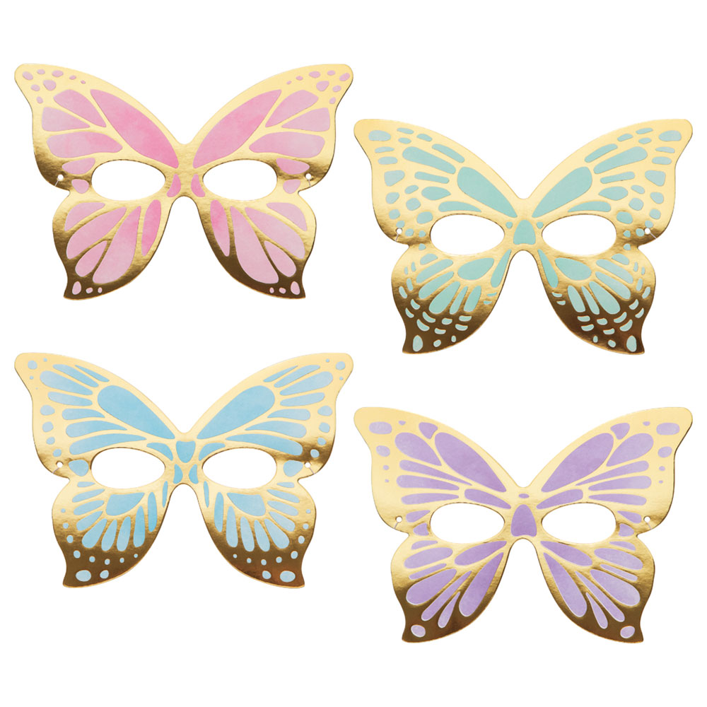 Läs mer om Shimmering Butterfly Pappmasker