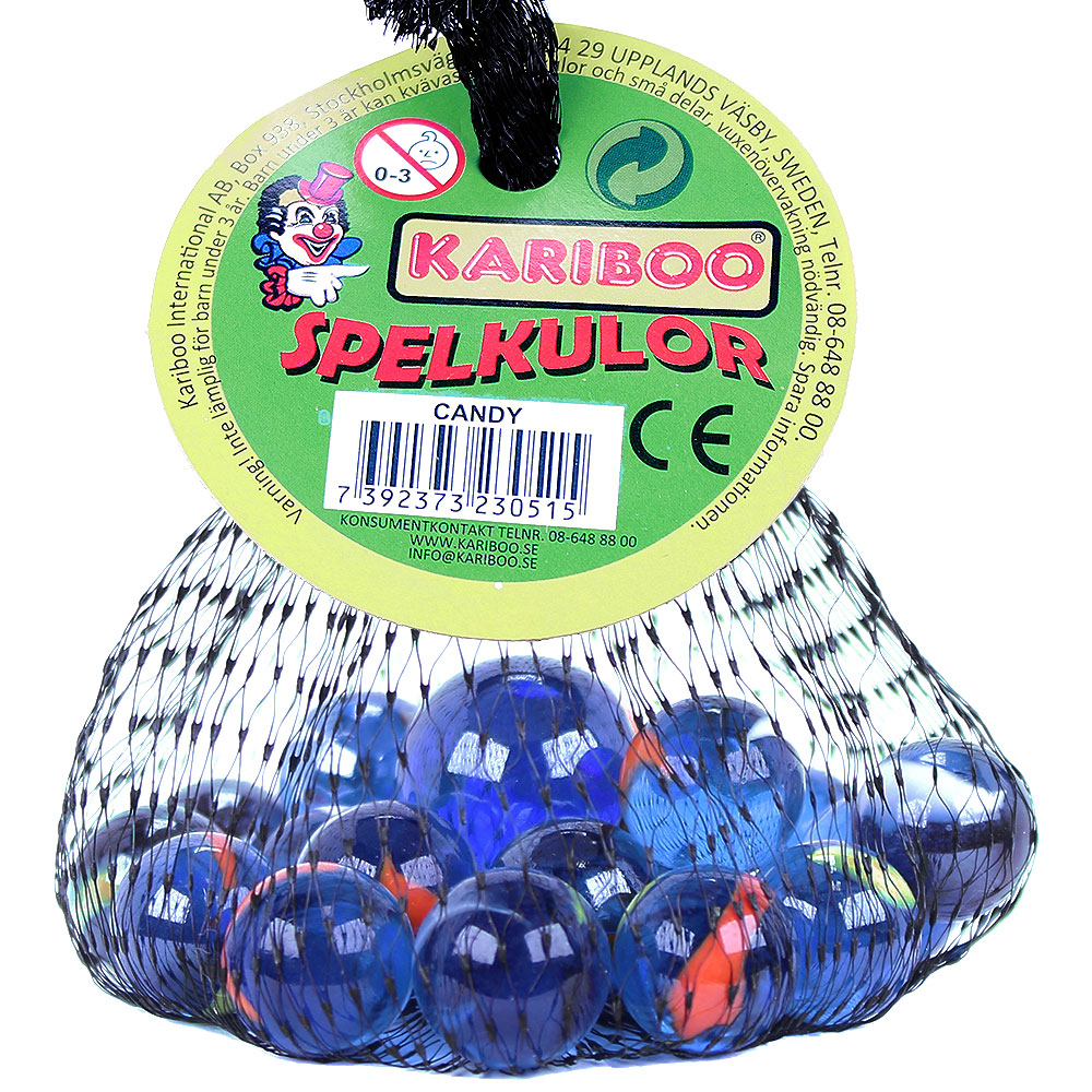 Spelkulor Pearl Blue Wave 21-Pack