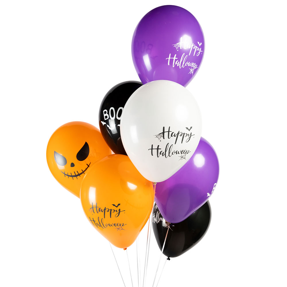 Spooky Halloween Ballonger 8-pack