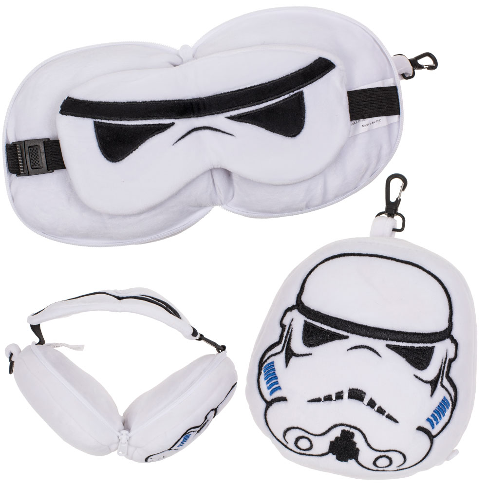 Stormtrooper Plush Resekudde med Ögonmask