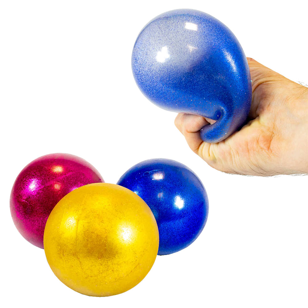 Stressboll Lysande Glitterboll