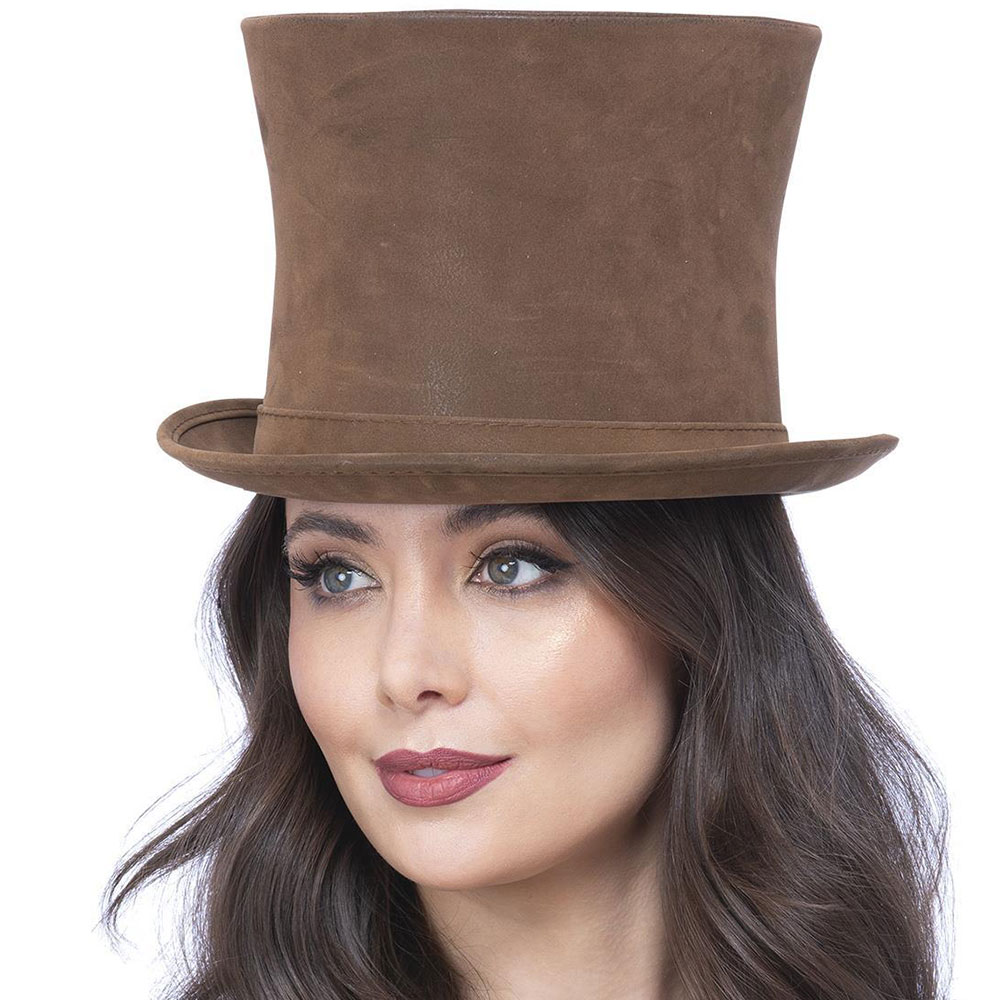 Läs mer om Viktorianskt Hög Hatt Deluxe Brun