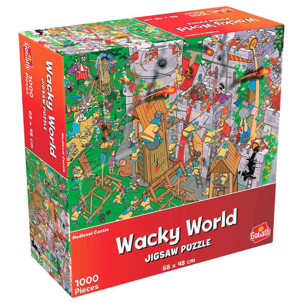 Läs mer om Wacky World Medeltida Slott Pussel 1000 Bitar