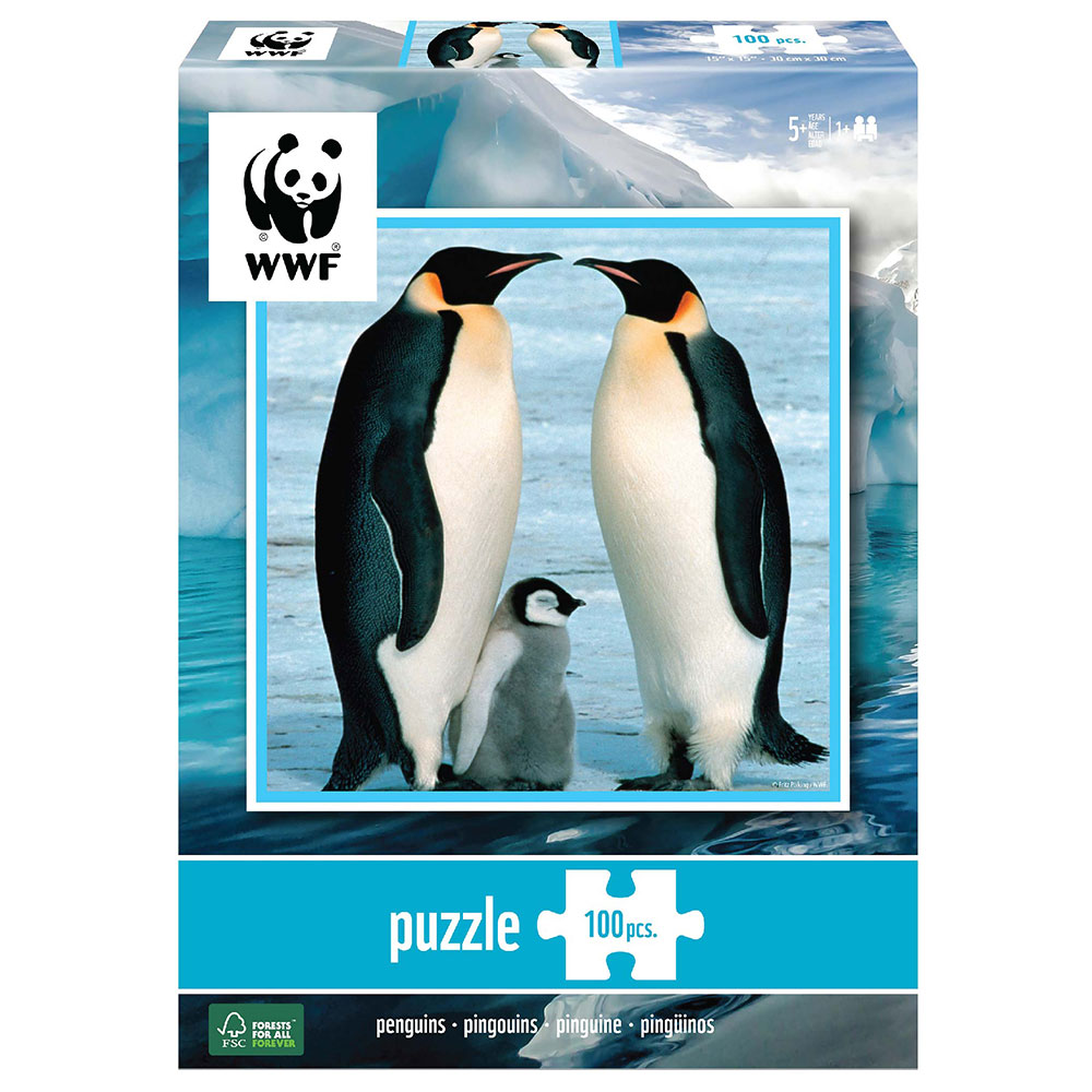 Läs mer om WWF Pingviner Pussel 100 Bitar
