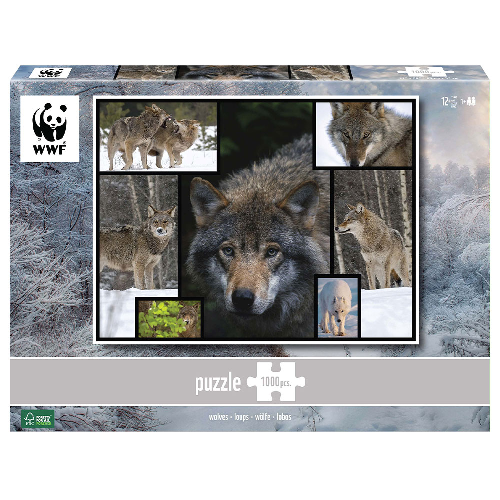 Läs mer om WWF Vargar Pussel 1000 Bitar