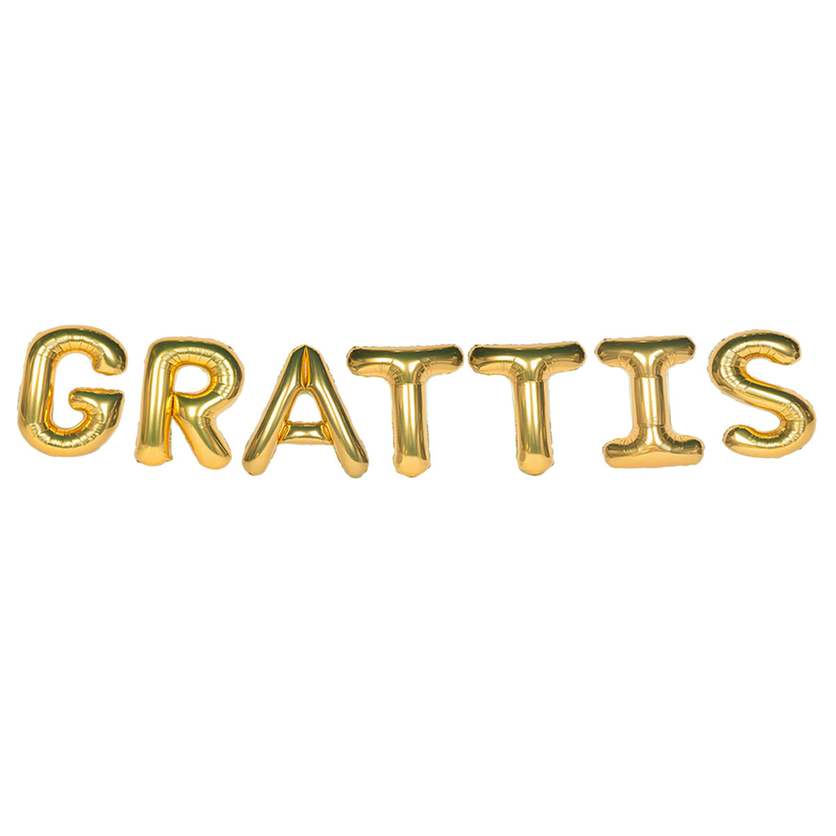 Ballonggirlang Grattis Guld