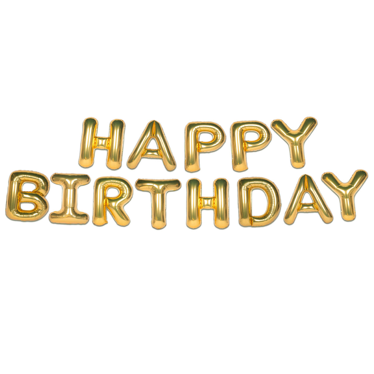 Ballonggirlang Happy Birthday Guld