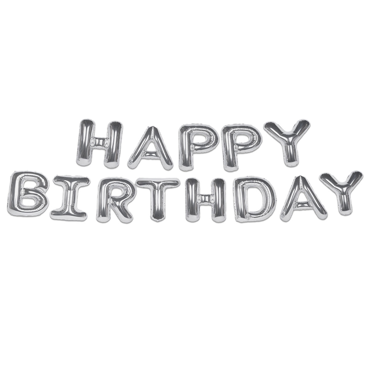Ballonggirlang Happy Birthday Silver