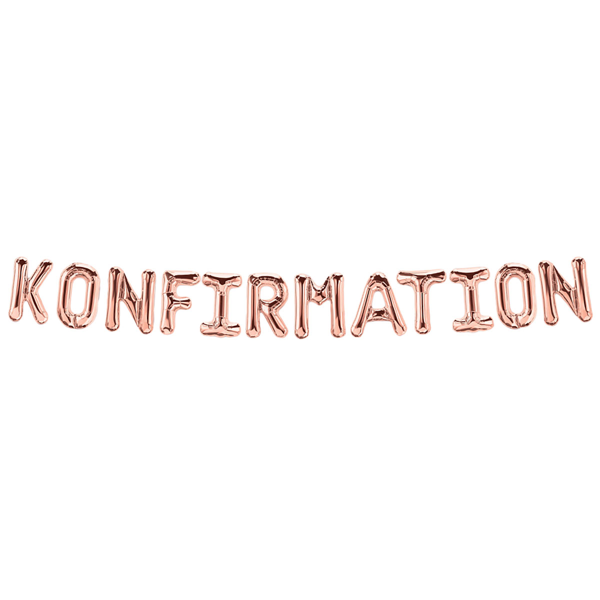 Ballonggirlang Konfirmation Roséguld | Festartiklar - Ballonger - Bokstavsballonger | Party Outlet