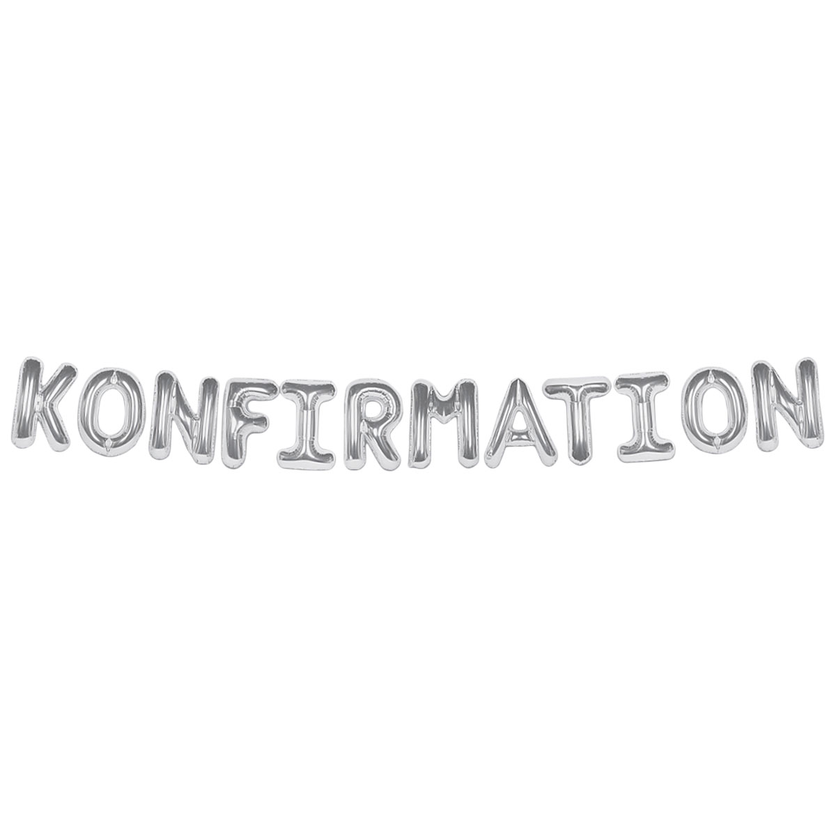 Ballonggirlang Konfirmation Silver | Festartiklar - Ballonger - Bokstavsballonger | Party Outlet