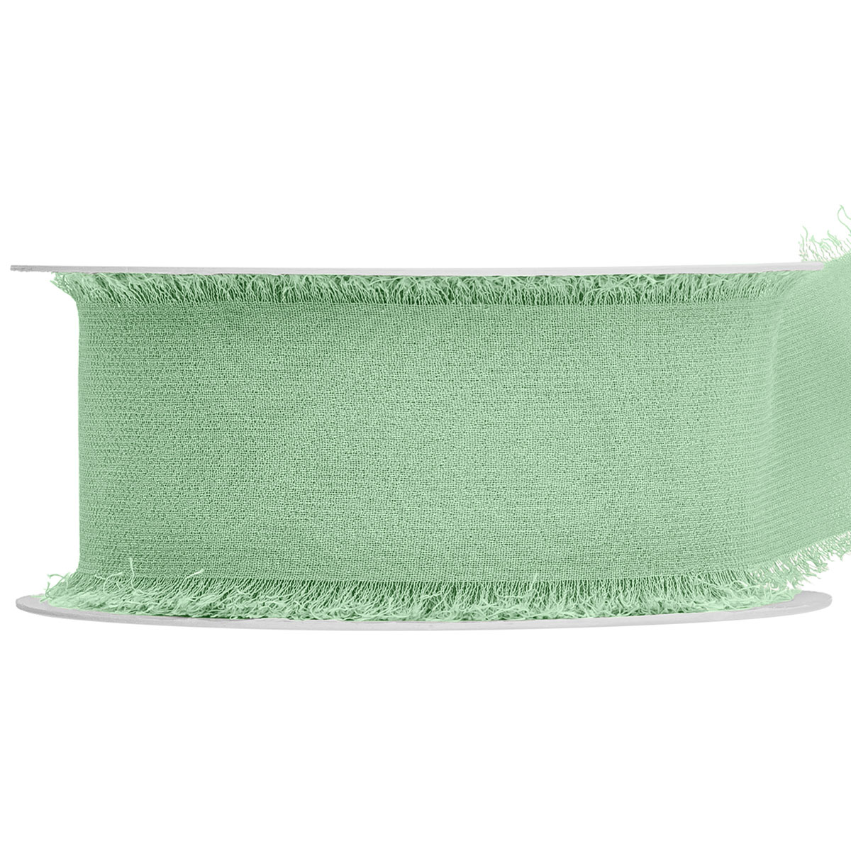 Chiffongband Salvgrön 40 mm | Festartiklar - Dekoration - Band & Snören | Maskeradspecialisten