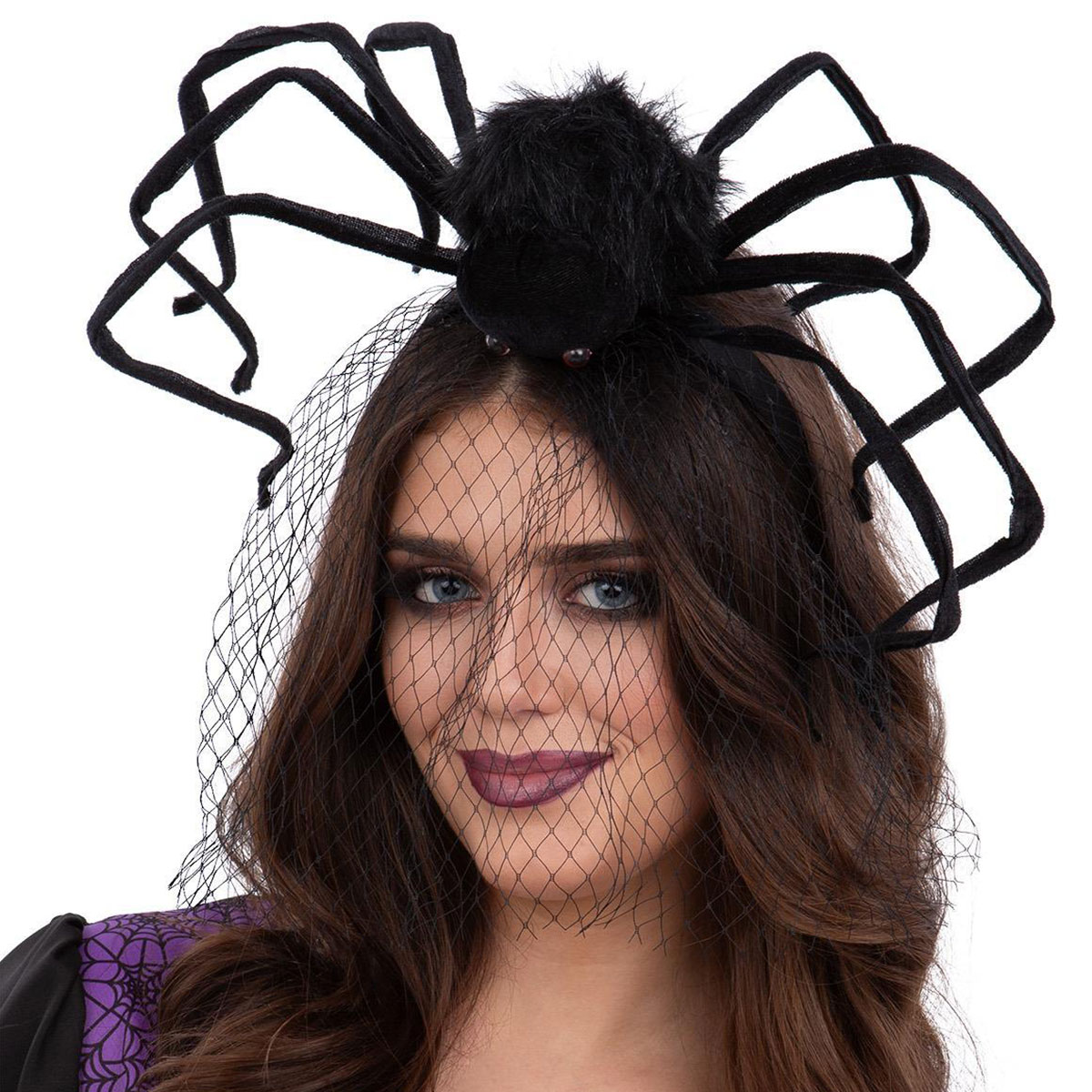 Diadem Jättespindel & Slöja | Maskerad - Maskeradteman - Djur Maskerad | Maskeradspecialisten