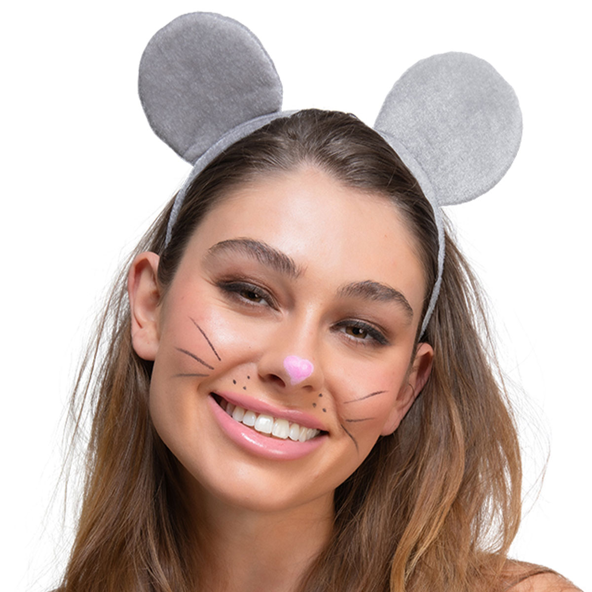 Diadem med Musöron Grå | Maskerad - Maskeradteman - Disney Maskerad | Party Outlet