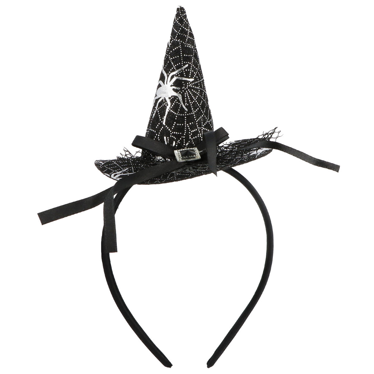 Diadem med Svart Häxhatt | Högtider - Halloween - Halloween kostymer - Häxa Maskerad - Häxhattar | Party Outlet