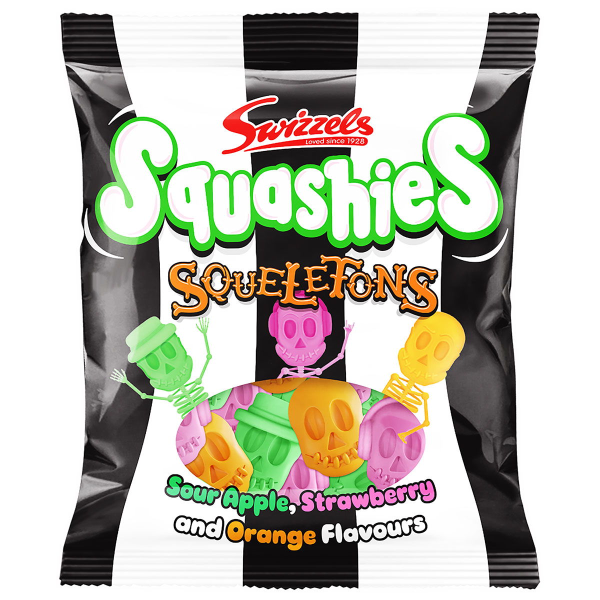 Dödskallar Skumgodis Frukt 120g | Högtider - Halloween - Halloween godis | Maskeradspecialisten