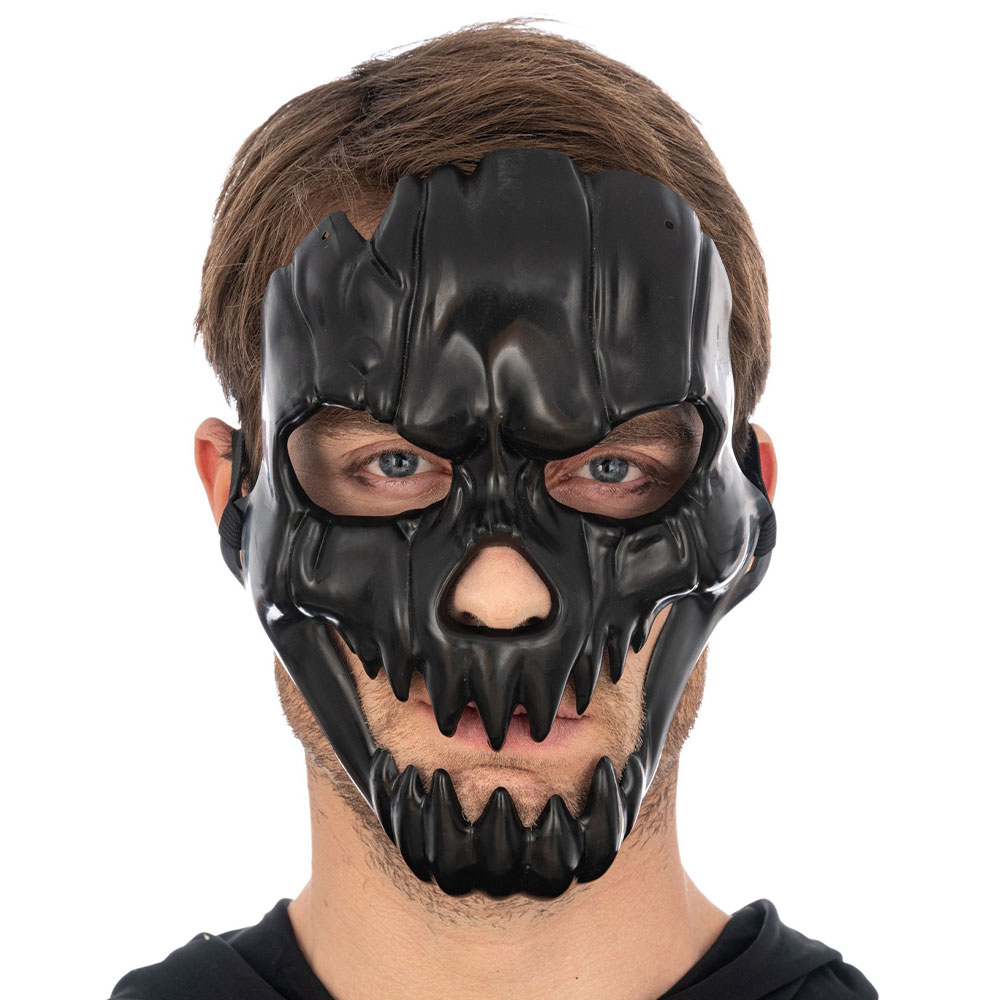 Dödskallemask Svart