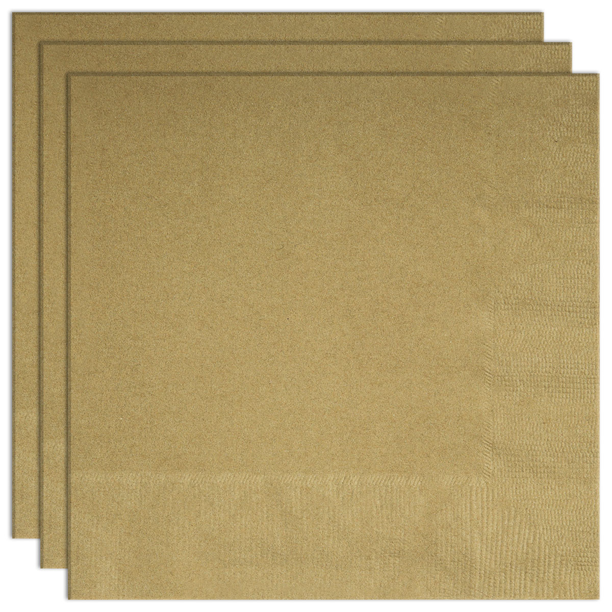Engångsservetter Guld 20-pack | Festartiklar - Dukning - Servetter | Maskeradspecialisten