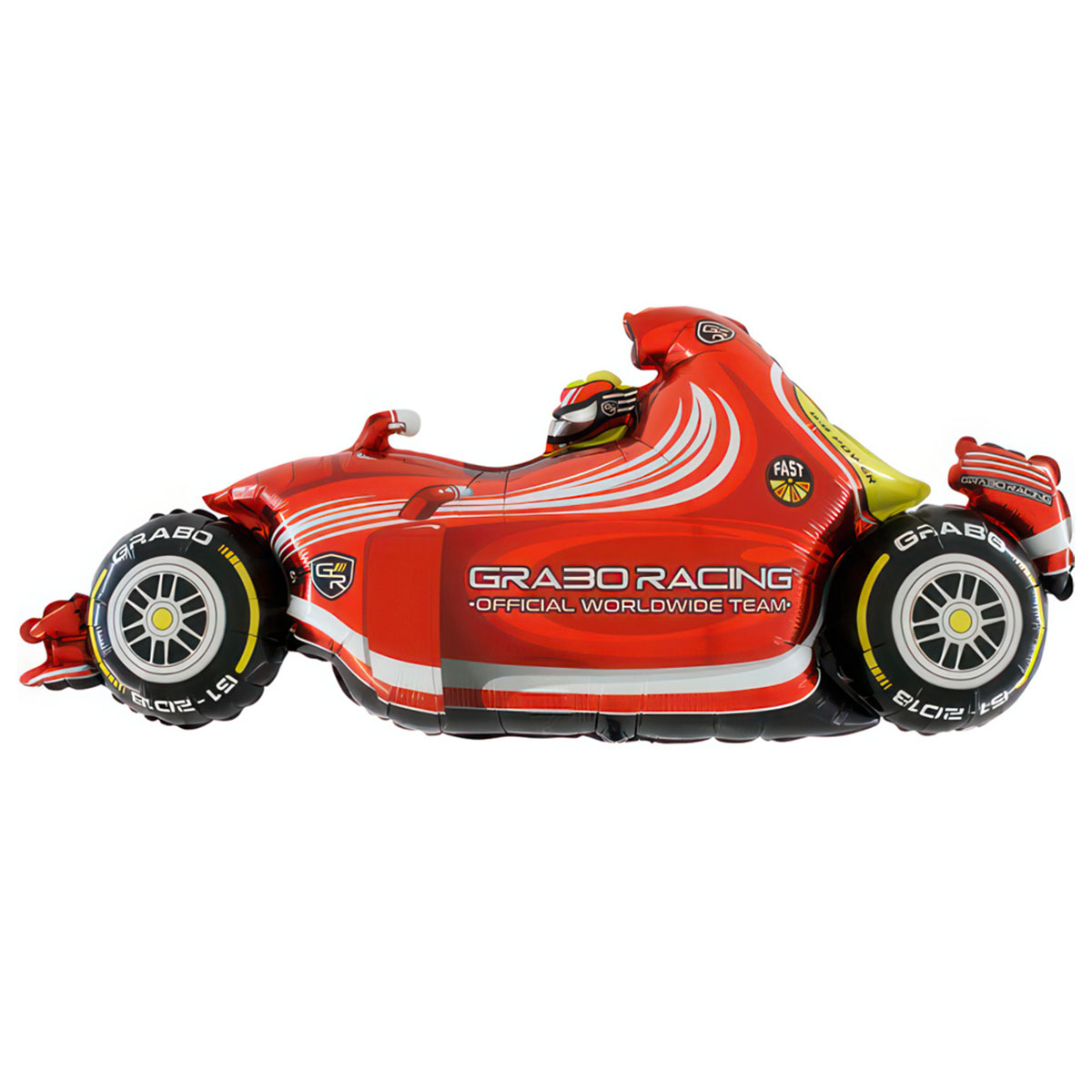 Folieballong Röd Racingbil | Festartiklar - Ballonger - Folieballonger | Party Outlet