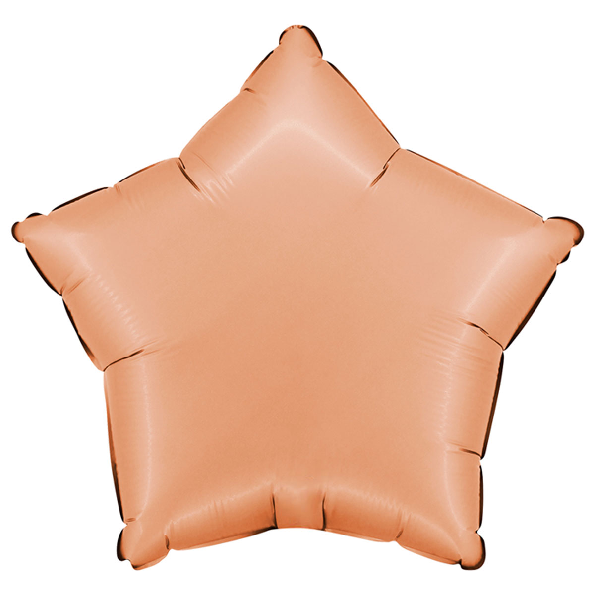 Folieballong Stjärna Satin Peach