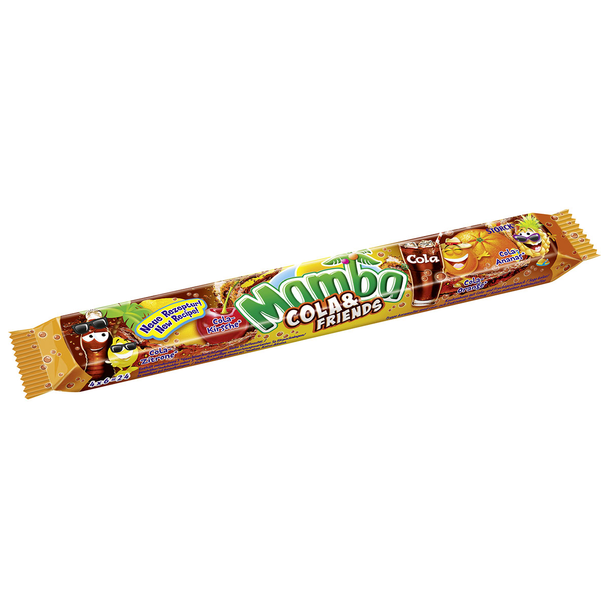 Fruktkolor Kola 106g 4-pack | Festartiklar - Ätbart & Drickbart - Godis | Maskeradspecialisten