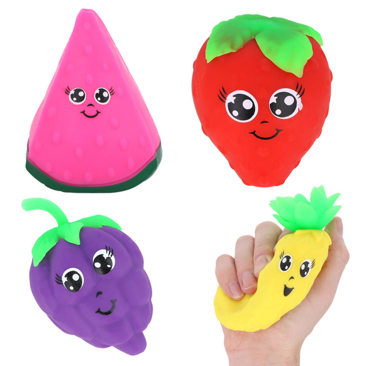 Glad Stretchig Leksaksfrukt