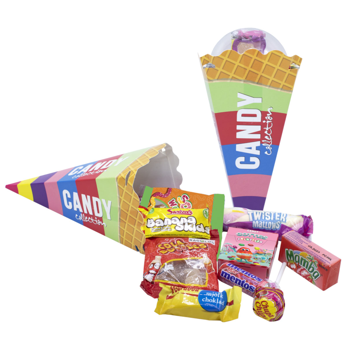 Godis i Glasstrut 139g | Festartiklar - Ätbart & Drickbart - Godis - Choklad | Party Outlet