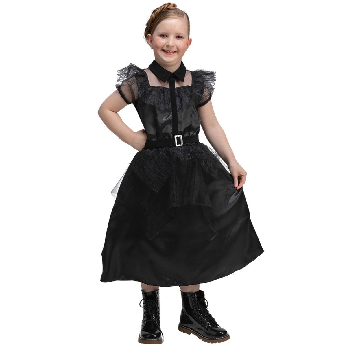 Gotisk Baldrottning Klänning Barn | Högtider - Halloween - Halloween kostymer - Wednesday Maskerad | Party Outlet