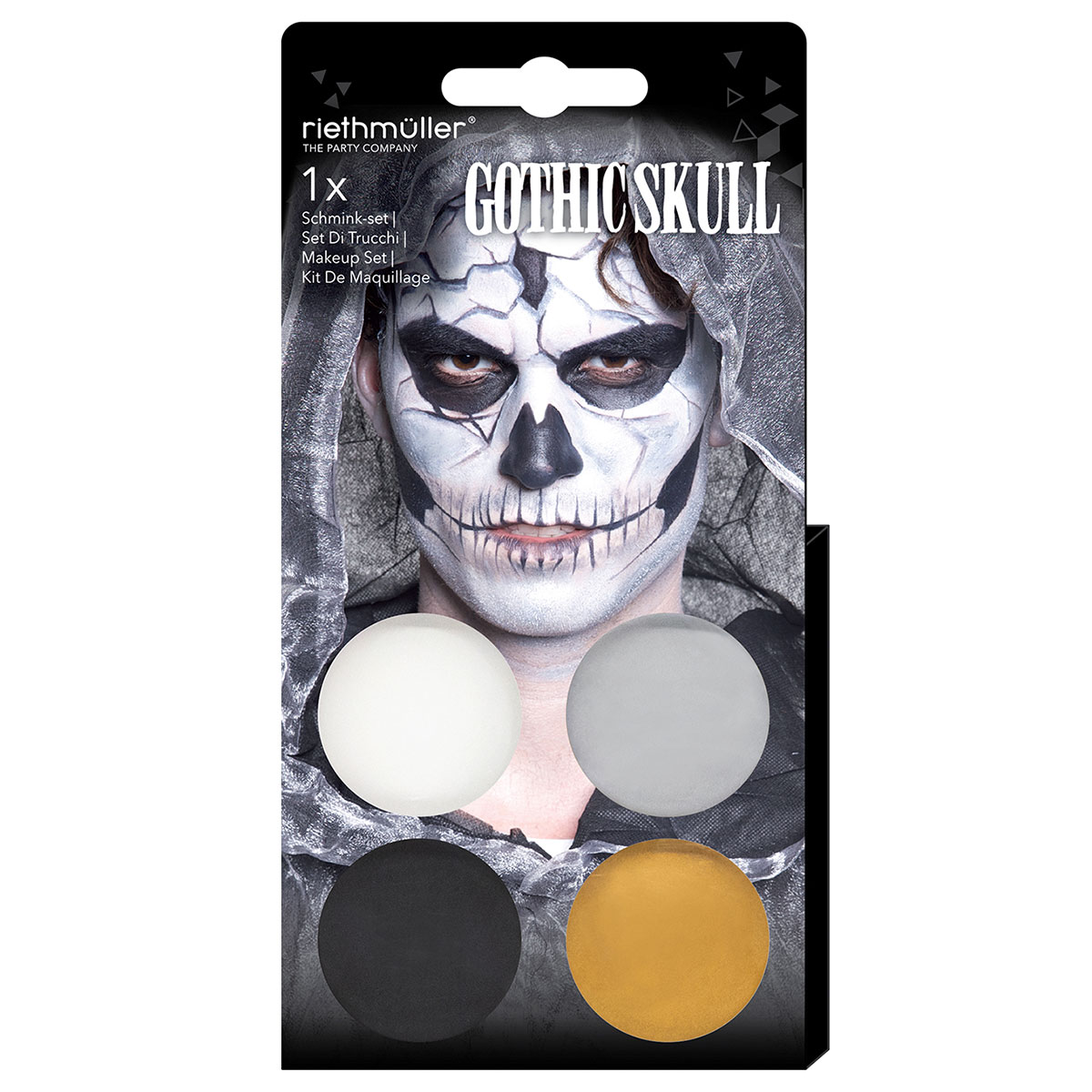 Gotisk Dödskalle Sminkset | Högtider - Halloween - Halloween kostymer - Spöke Maskerad | Maskeradspecialisten