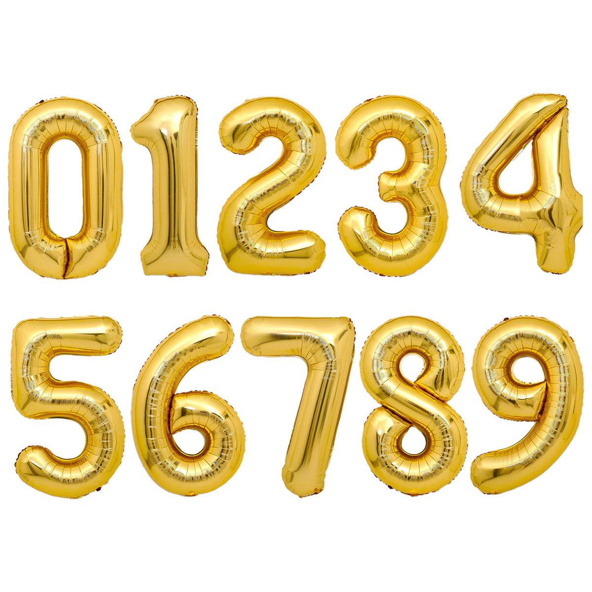 Guld Sifferballong | Festartiklar - Ballonger - Sifferballonger | Party Outlet