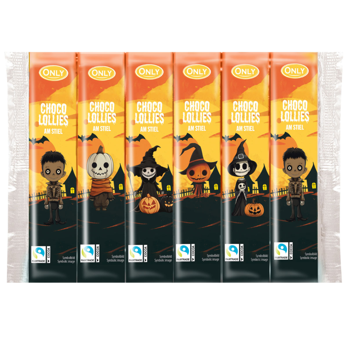 Halloween Chokladklubbor 6-pack | Högtider - Halloween - Halloween godis | Party Outlet