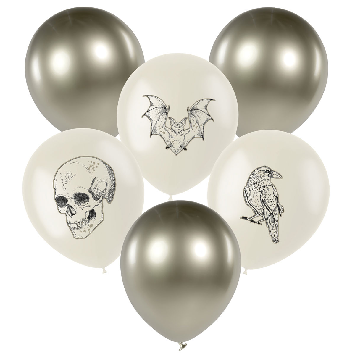 Halloween Latexballonger Mix 6-pack | Högtider - Halloween - Halloween ballonger | Party Outlet