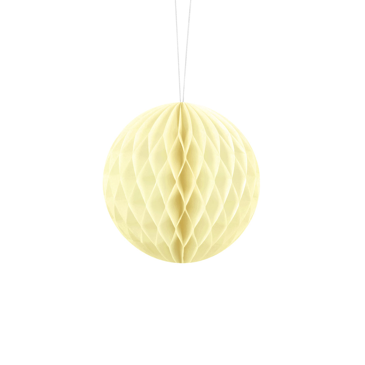 Hängande Honeycomb Halmgul 10 cm | Högtider - Bröllop - Bröllopsdekorationer | Maskeradspecialisten
