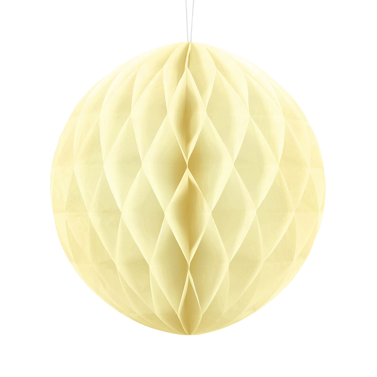 Hängande Honeycomb Halmgul 30 cm | Högtider - Bröllop - Bröllopsdekorationer | Maskeradspecialisten