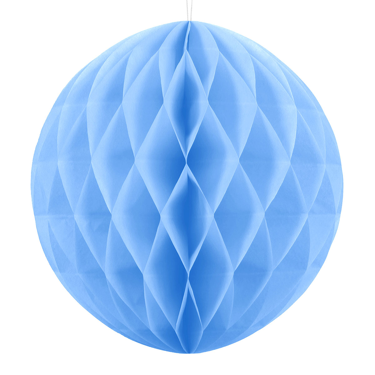 Hängande Honeycomb Ljusblå 40 cm | Kalasteman - Baby Shower - Baby Shower Dekoration | Maskeradspecialisten