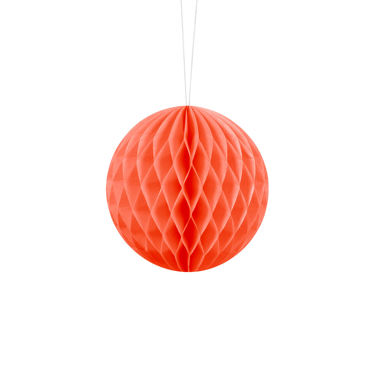 Hängande Honeycomb Orange 10 cm | Högtider - Halloween - Halloween dekoration | Maskeradspecialisten