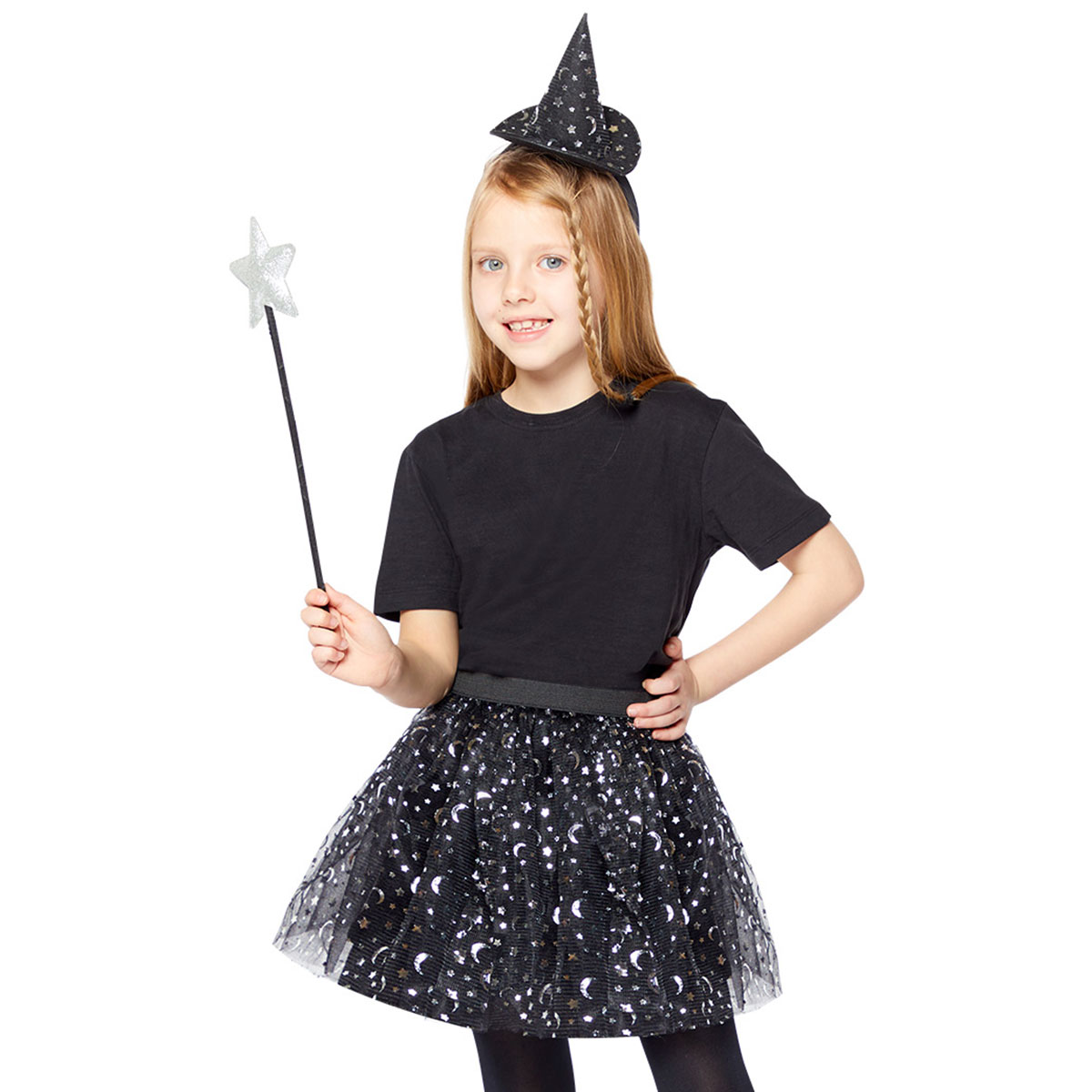 Häxa Tillbehörskit med Stjärnor Barn | Högtider - Halloween - Halloween kostymer - Häxa Maskerad | Party Outlet