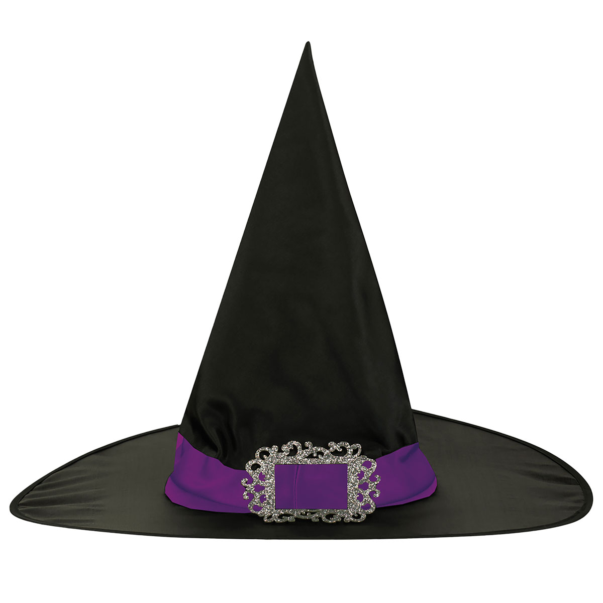 Häxhatt med Lila Band | Högtider - Halloween - Halloween kostymer - Häxa Maskerad - Häxhattar | Maskeradspecialisten