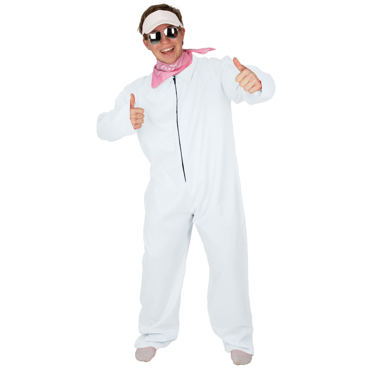 Jumpsuit Vit | Högtider - Halloween - Halloween kostymer - Halloweendräkter herr | Party Outlet