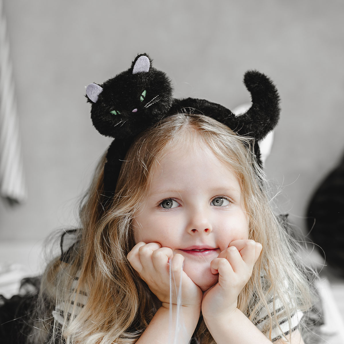 Kattdiadem Svart | Maskerad - Maskeradteman - Djur Maskerad - Katt Maskerad | Party Outlet
