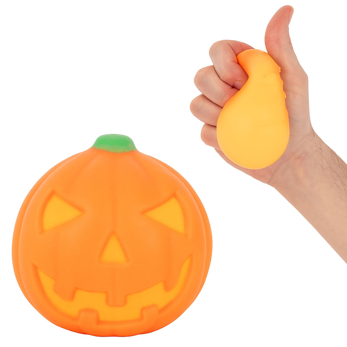 Klämleksak Halloweenpumpa | Högtider - Halloween - Halloween tillbehör | Party Outlet