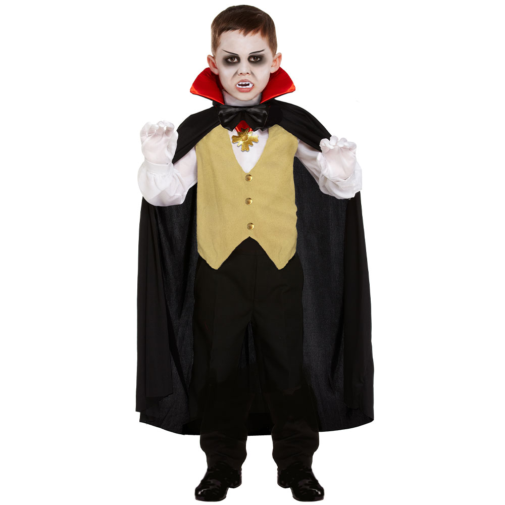 Klassisk Vampyr Maskeraddräkt Barn | Högtider - Halloween - Halloween kostymer - Vampyr maskerad - Vampyrdräkter | Party Outlet