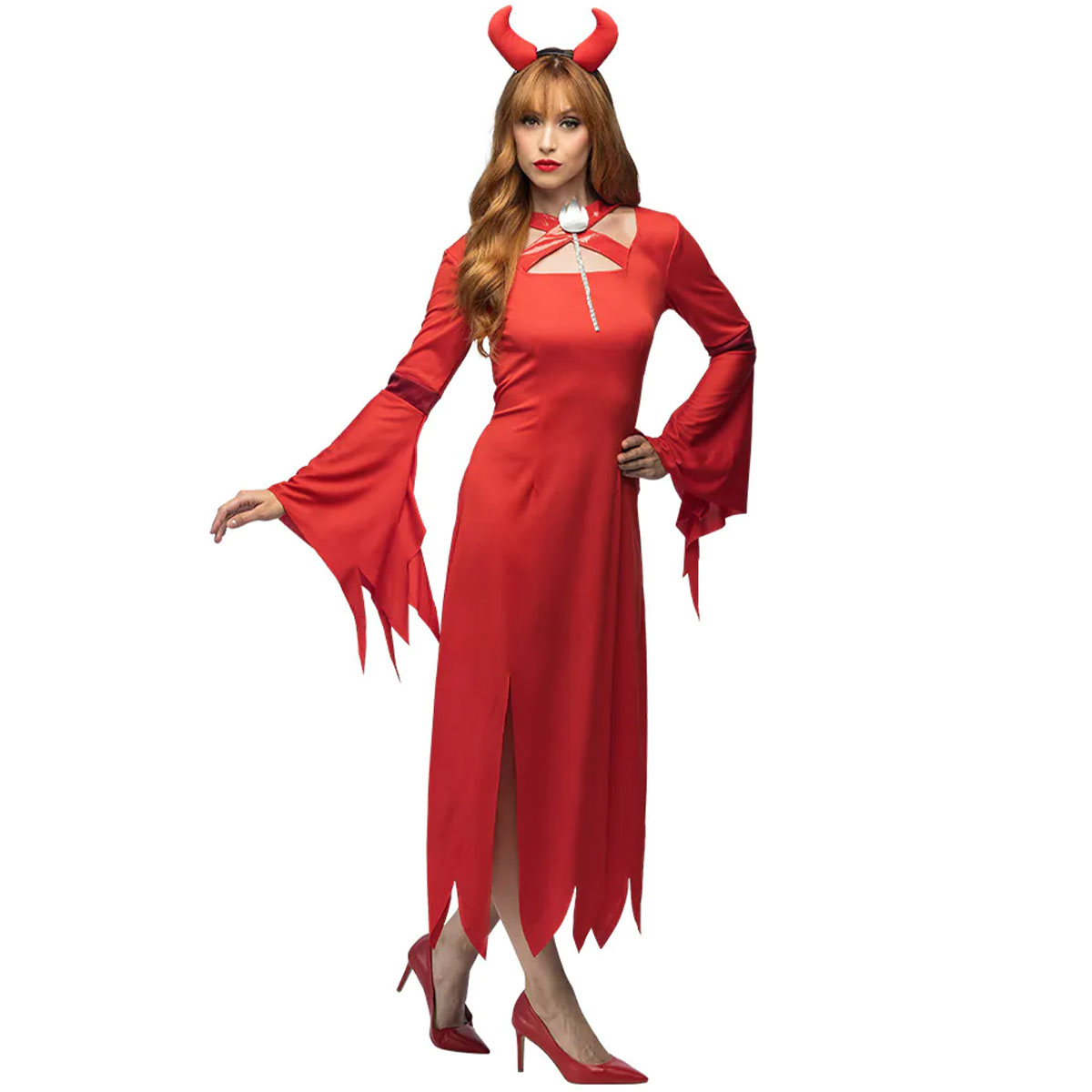Lady Lucifer Maskeraddräkt | Högtider - Halloween - Halloween kostymer - Djävul Maskerad | Party Outlet