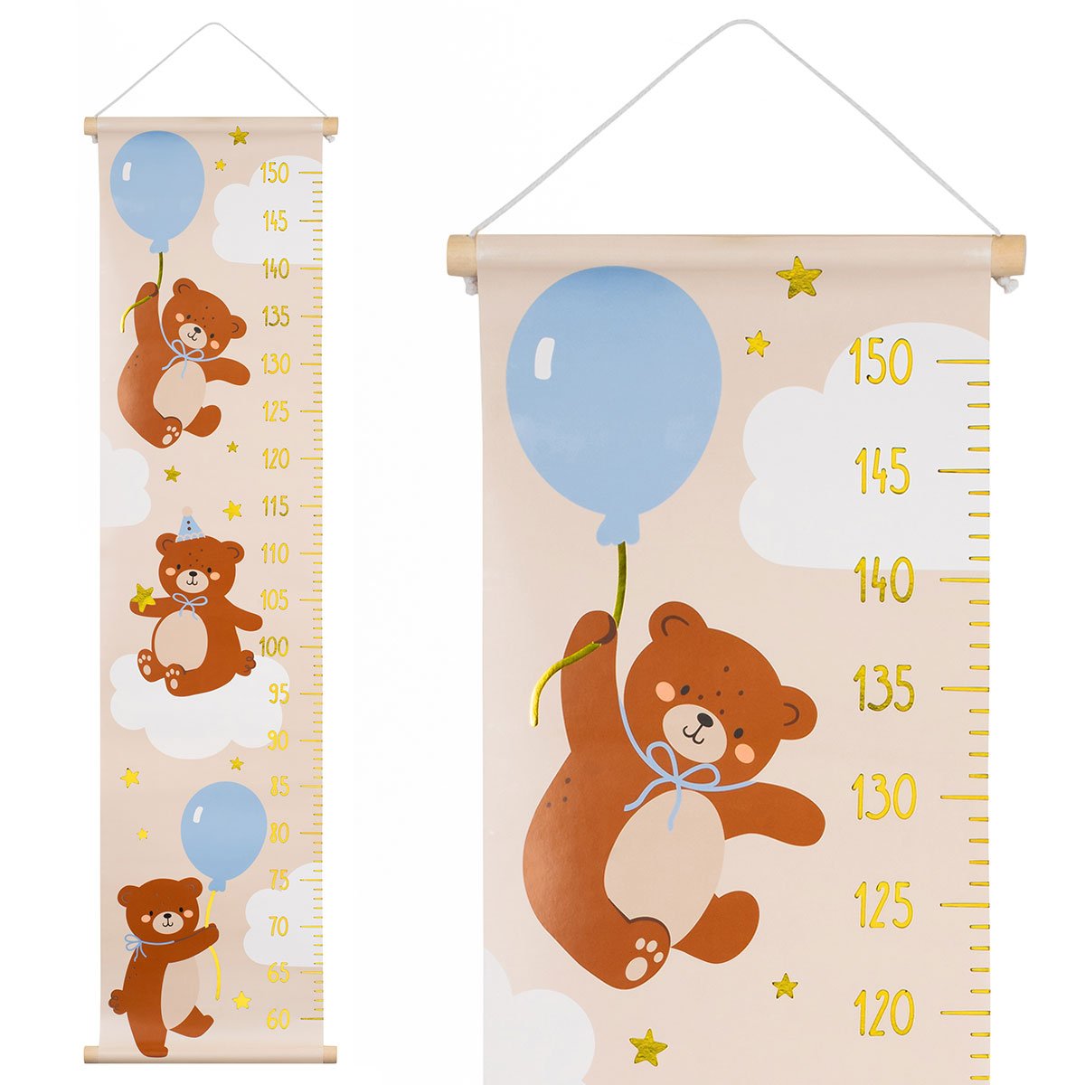Längdmätare för Vägg Teddybjörn | Högtider - Jul - Julklappar - Julklapp till barn | Party Outlet