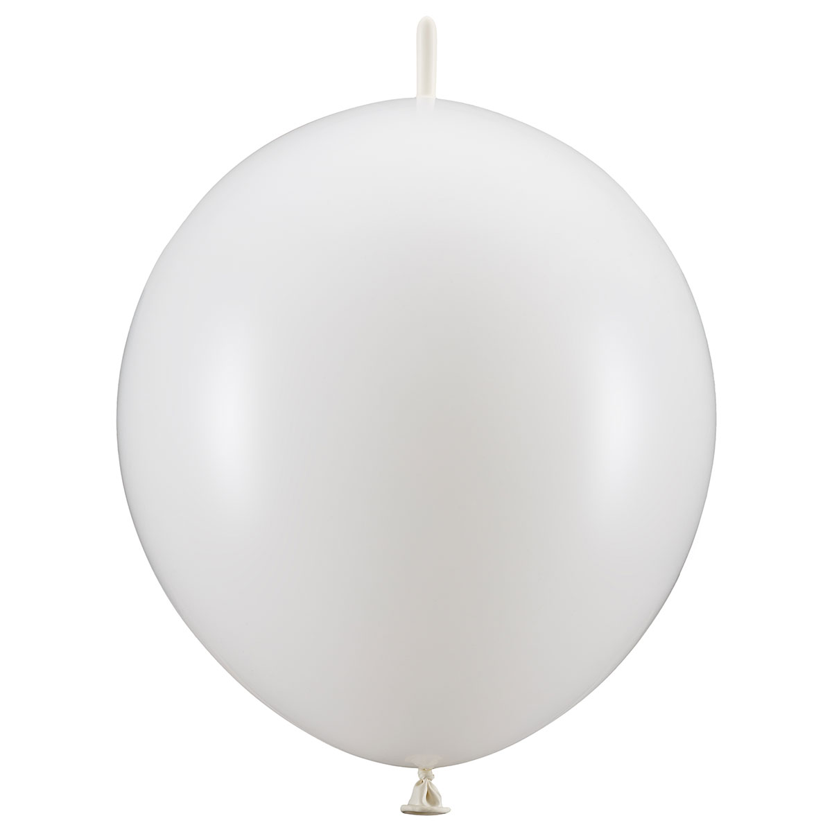 Länkande Ballonger Metallic Vit 20-pack