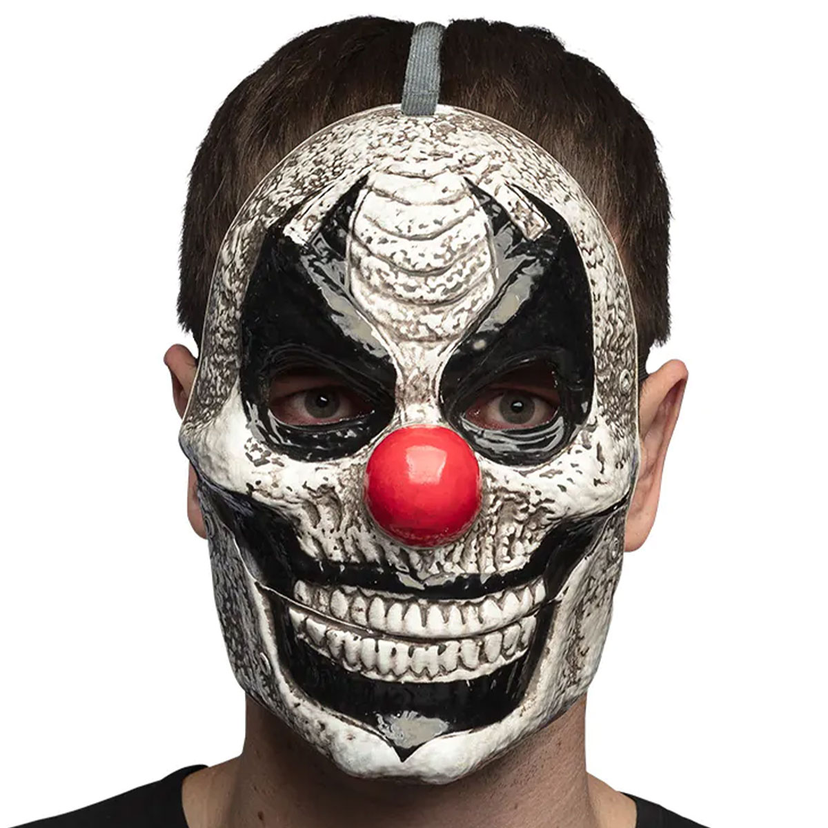 Läskig Clownmask med Rörlig Käke | Högtider - Halloween - Halloween kostymer - Clown maskerad | Party Outlet