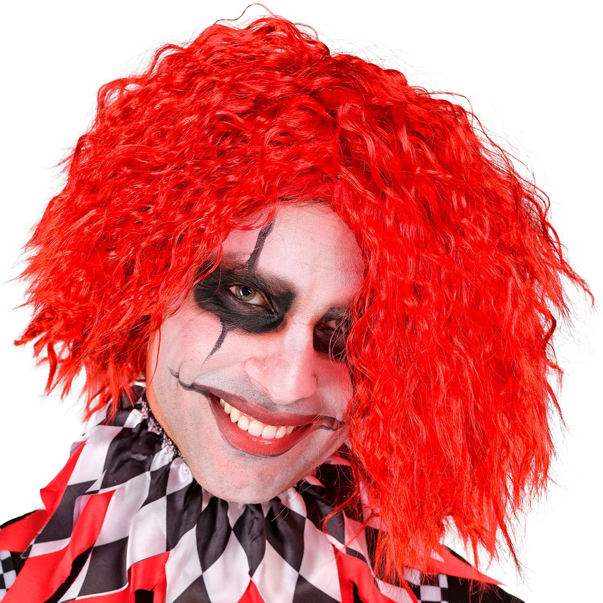Lockig Peruk Röd | Högtider - Halloween - Halloween kostymer - Clown maskerad | Party Outlet